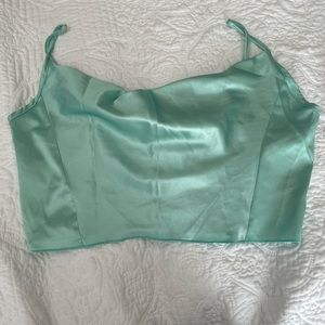 Shein Cow Neck Crop Top